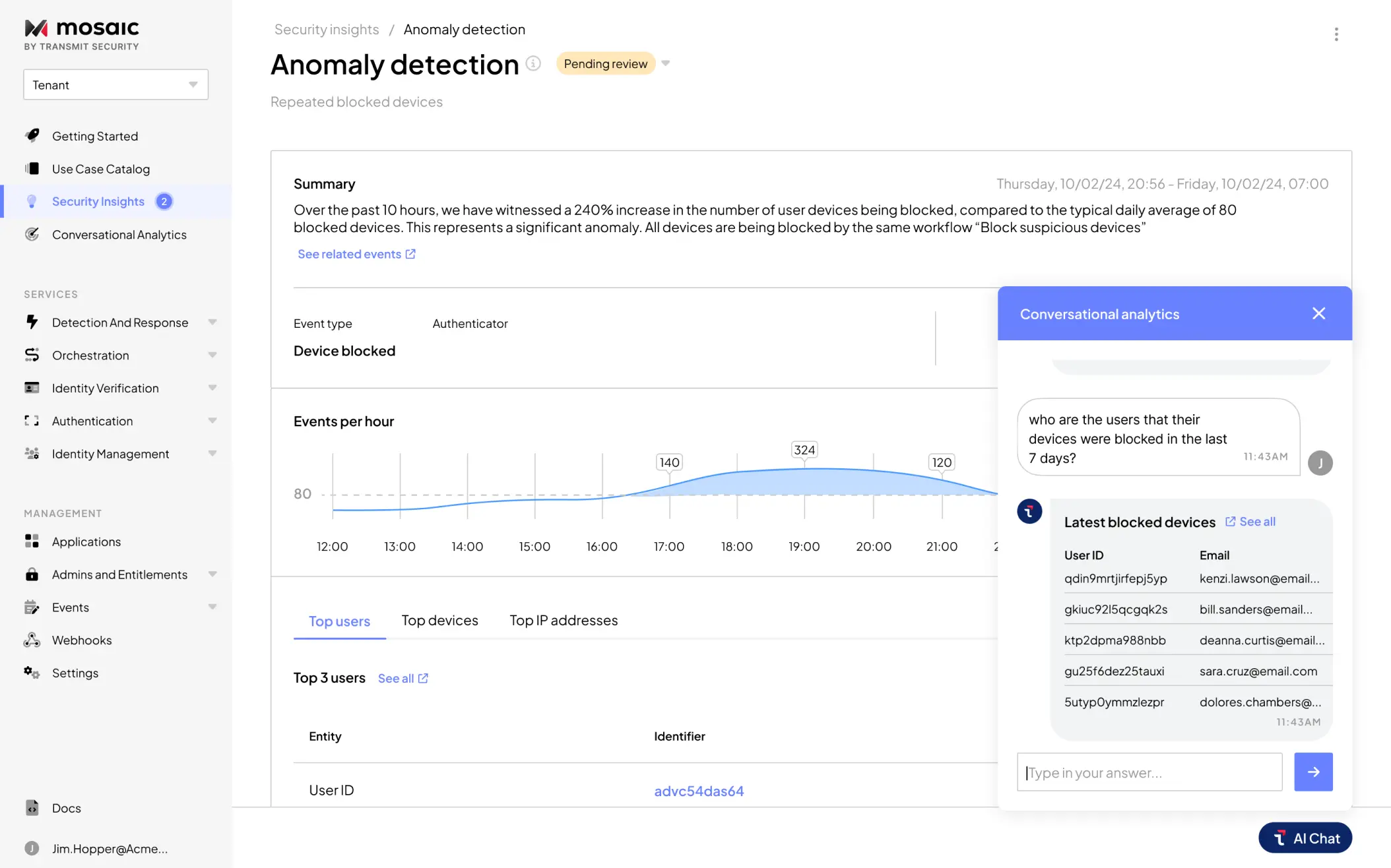 Platform V3 - Analytics and Investigation 1